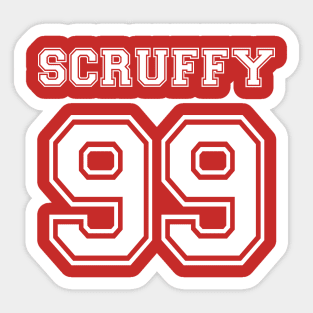 Jersey - Scruffy #99 Sticker